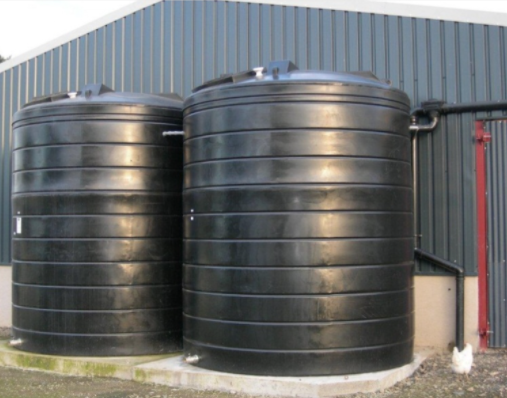 rainwater harvesting tank installation